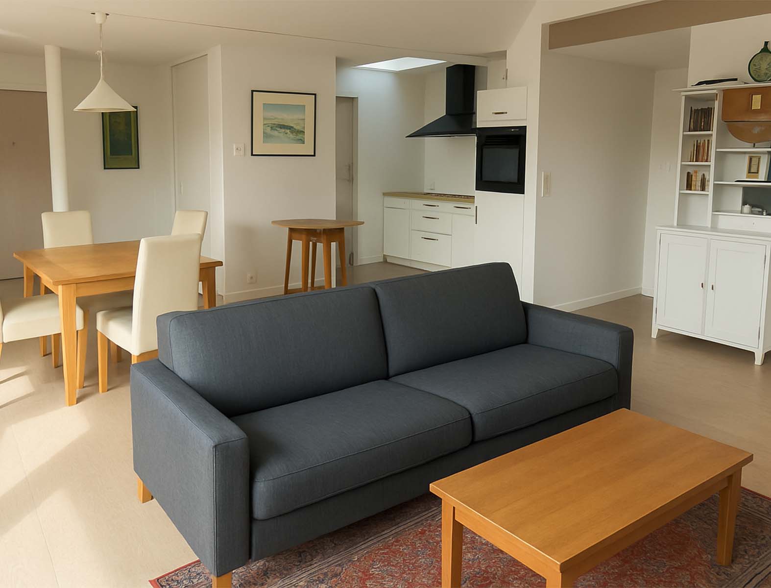 Salon propre après nettoyage Diogène réalisé par Propreté 29 à Quimper Bretagne